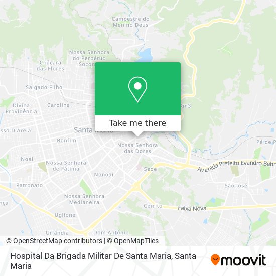 Hospital Da Brigada Militar De Santa Maria map