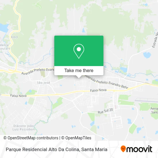 Parque Residencial Alto Da Colina map