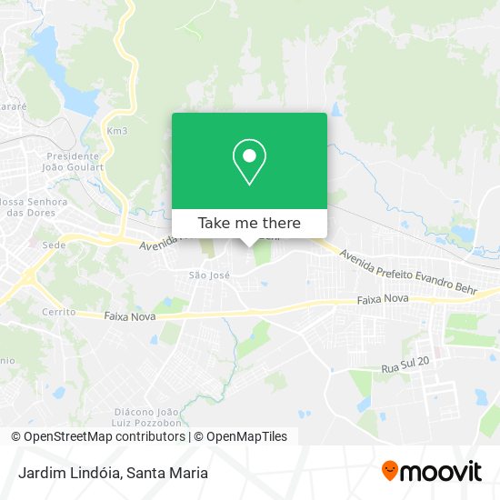 Jardim Lindóia map