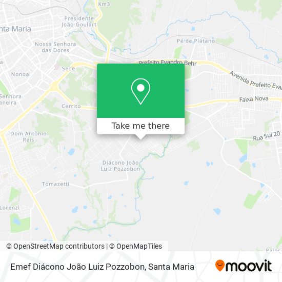 Emef Diácono João Luiz Pozzobon map