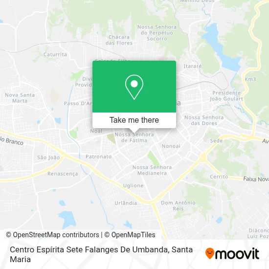 Centro Espírita Sete Falanges De Umbanda map
