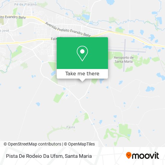 Pista De Rodeio Da Ufsm map