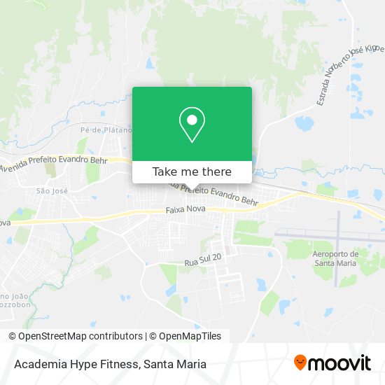 Academia Hype Fitness map