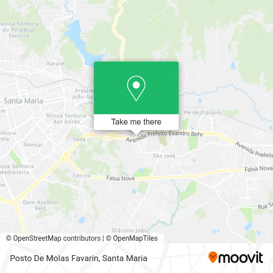 Posto De Molas Favarin map