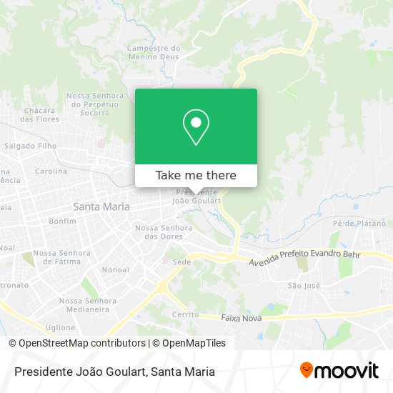 Mapa Presidente João Goulart