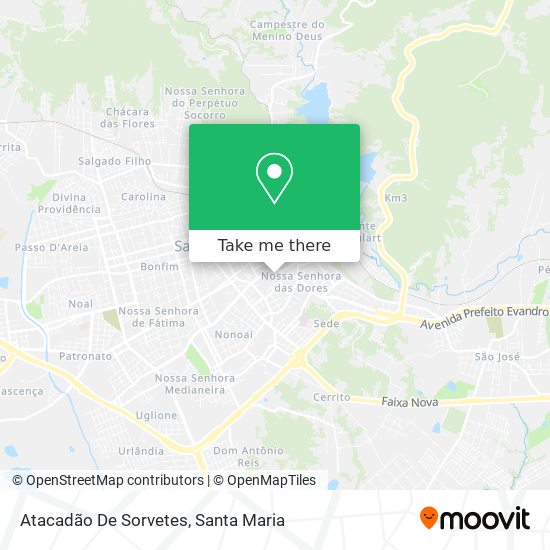 Atacadão De Sorvetes map