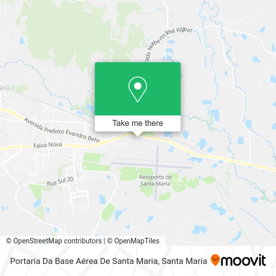 Portaria Da Base Aérea De Santa Maria map