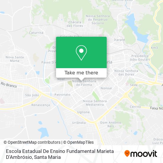 Escola Estadual De Ensino Fundamental Marieta D'Ambrósio map