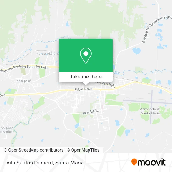 Vila Santos Dumont map
