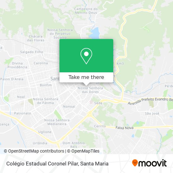 Mapa Colégio Estadual Coronel Pilar