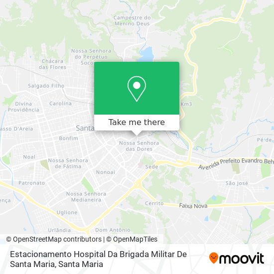 Mapa Estacionamento Hospital Da Brigada Militar De Santa Maria