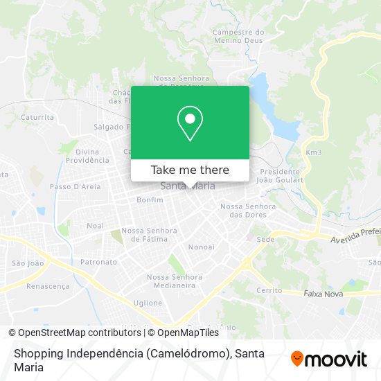 Mapa Shopping Independência (Camelódromo)