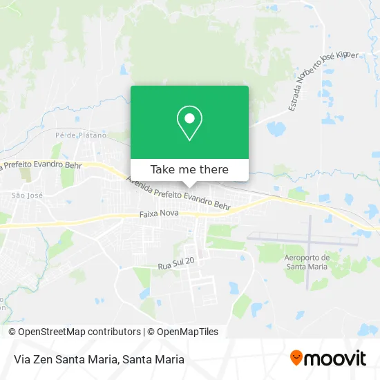 Via Zen Santa Maria map