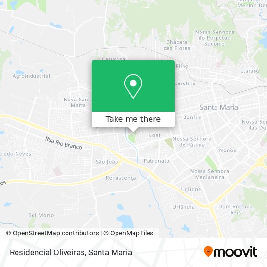 Mapa Residencial Oliveiras