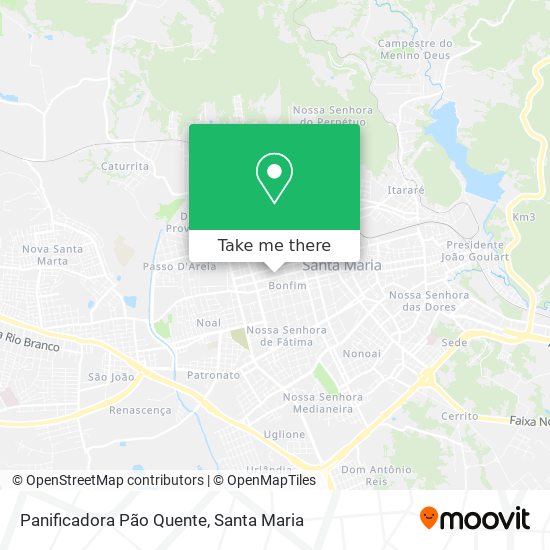 Panificadora Pão Quente map