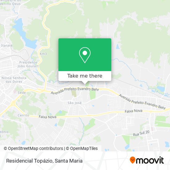 Residencial Topázio map