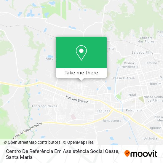 Centro De Referência Em Assistência Social Oeste map