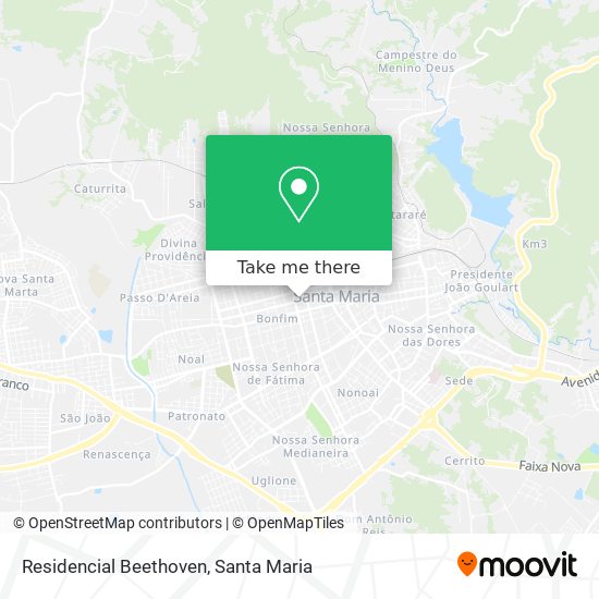 Residencial Beethoven map