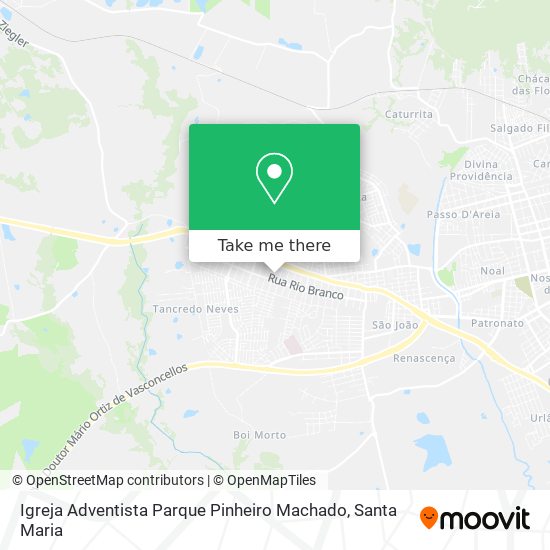 Mapa Igreja Adventista Parque Pinheiro Machado