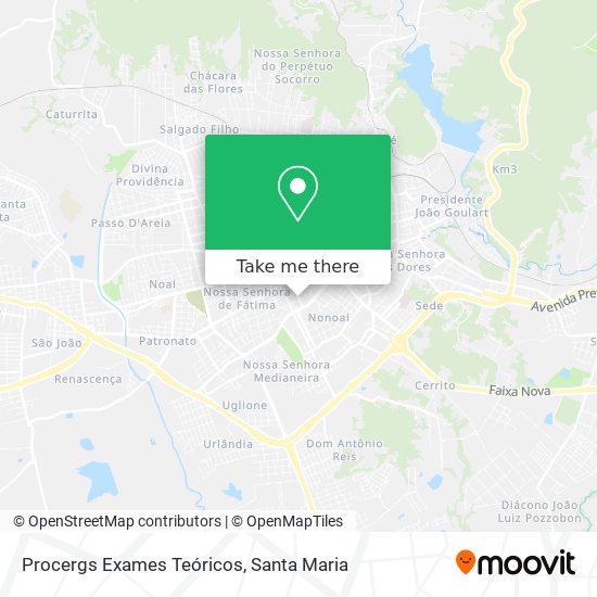 Procergs Exames Teóricos map