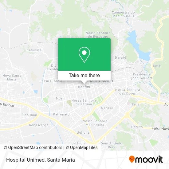 Hospital Unimed map