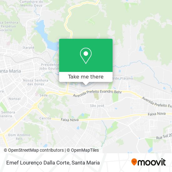 Emef Lourenço Dalla Corte map