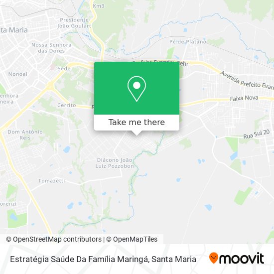 Estratégia Saúde Da Família Maringá map