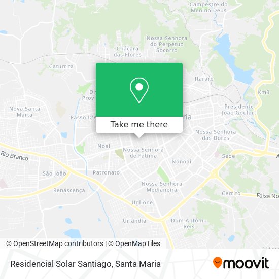 Mapa Residencial Solar Santiago