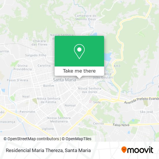 Mapa Residencial Maria Thereza