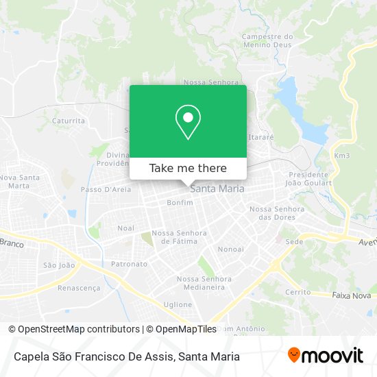 Mapa Capela São Francisco De Assis
