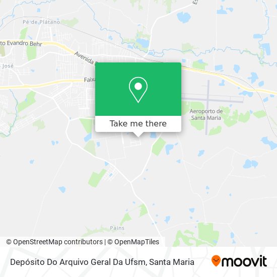 Depósito Do Arquivo Geral Da Ufsm map