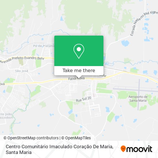 Mapa Centro Comunitário Imaculado Coração De Maria