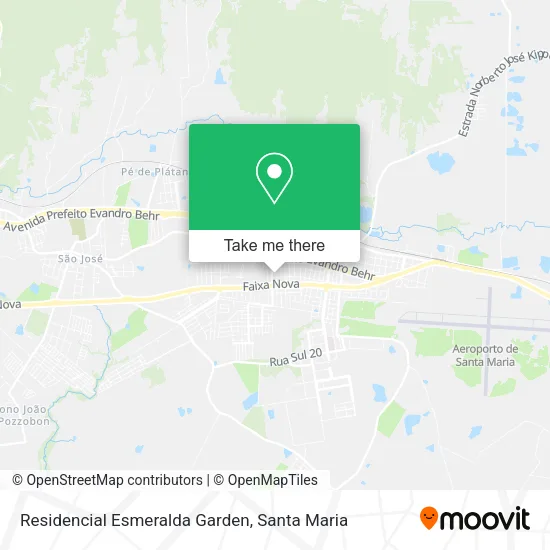 Residencial Esmeralda Garden map