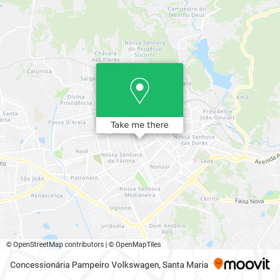 Concessionária Pampeiro Volkswagen map