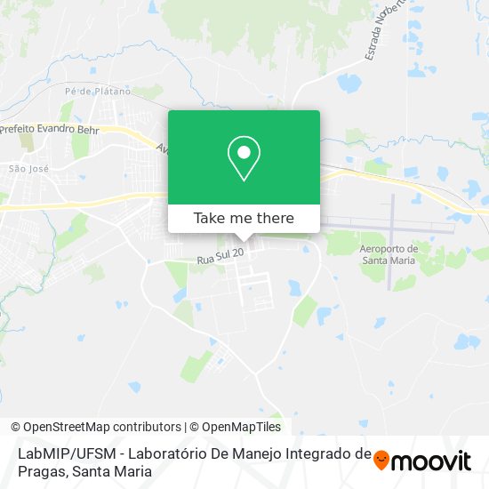 Mapa LabMIP / UFSM - Laboratório De Manejo Integrado de Pragas