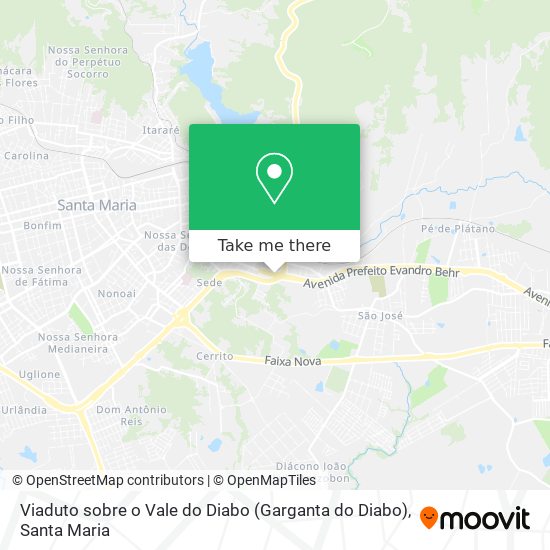 Viaduto sobre o Vale do Diabo (Garganta do Diabo) map