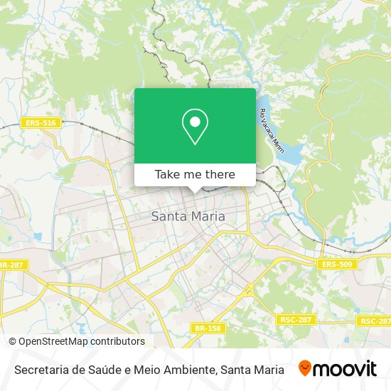 Secretaria de Saúde e Meio Ambiente map