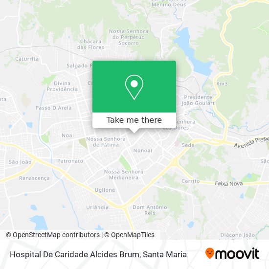 Hospital De Caridade Alcides Brum map