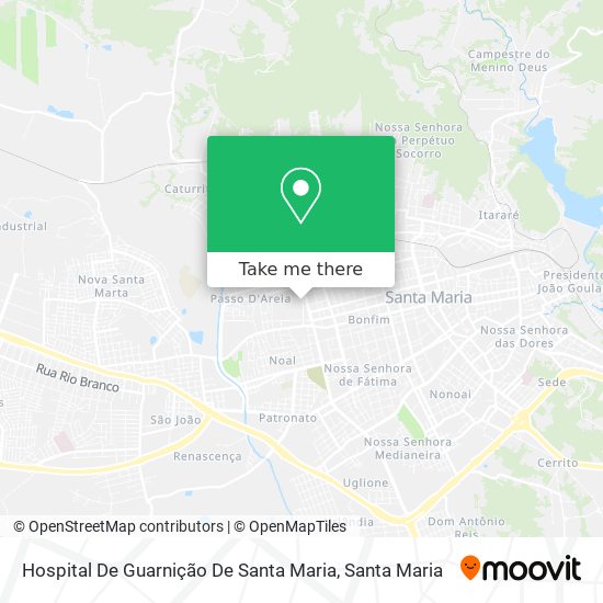 Mapa Hospital De Guarnição De Santa Maria