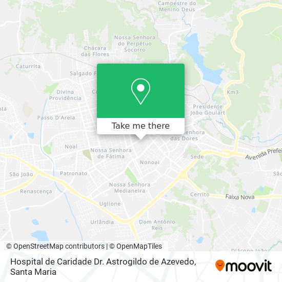 Mapa Hospital de Caridade Dr. Astrogildo de Azevedo