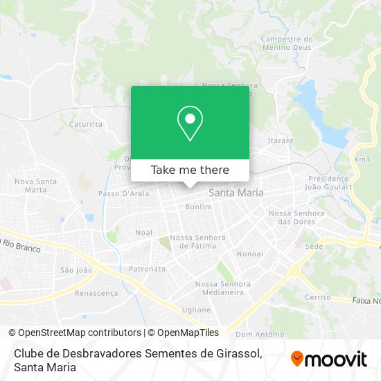 Mapa Clube de Desbravadores  Sementes de Girassol