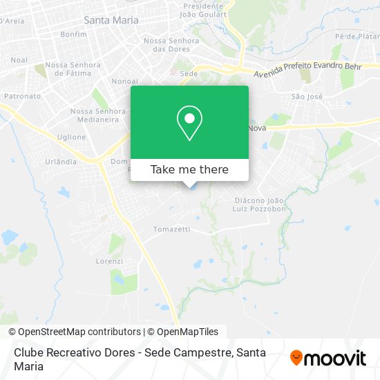 Clube Recreativo Dores - Sede Campestre map