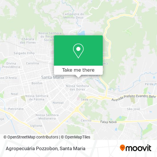 Agropecuária Pozzobon map