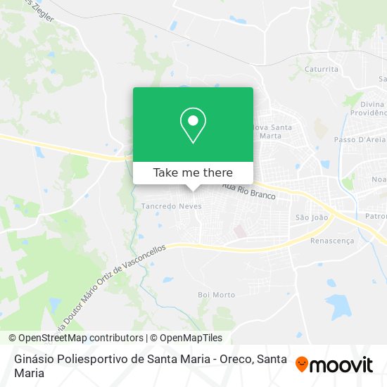 Ginásio Poliesportivo de Santa Maria - Oreco map