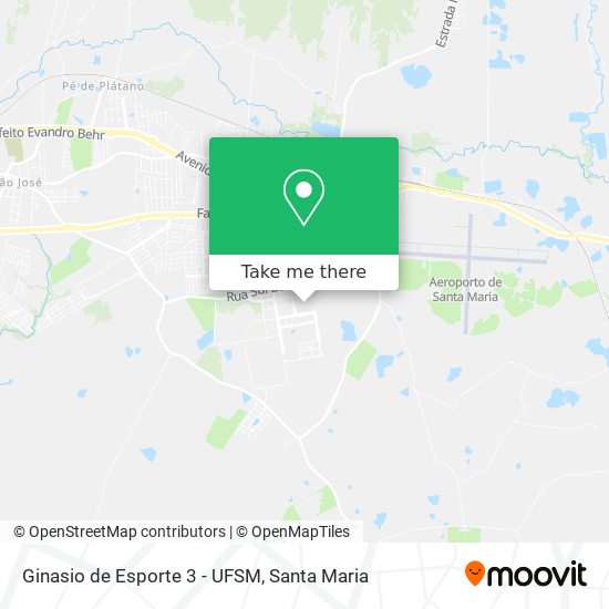 Mapa Ginasio de Esporte 3 - UFSM