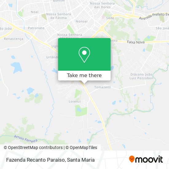 Fazenda Recanto Paraíso map