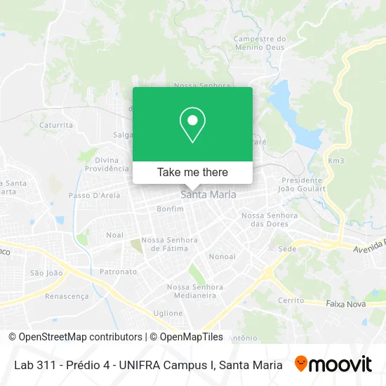 Lab 311 - Prédio 4 - UNIFRA Campus I map