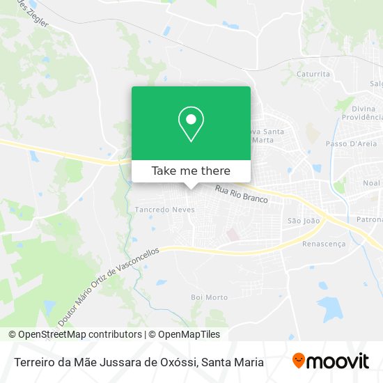 Terreiro da Mãe Jussara de Oxóssi map