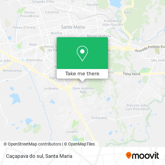 Caçapava do sul map