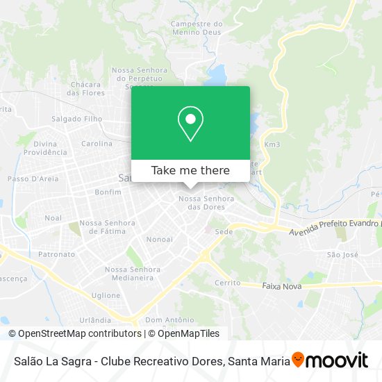 Mapa Salão La Sagra - Clube Recreativo Dores